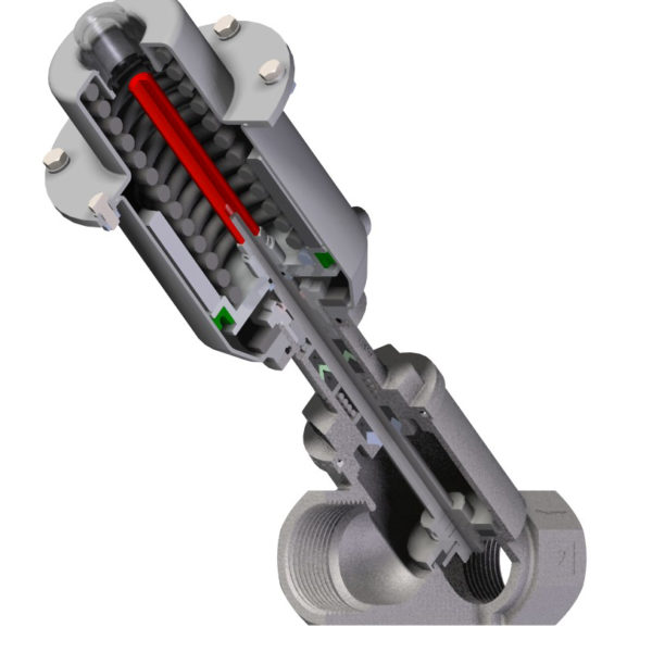 Pneumatisch betätigtes Absperrventil